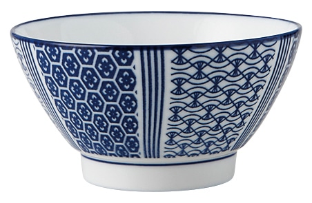 山万 古青藍　藍波花　飯碗 1個（ご注文単位1個）【直送品】