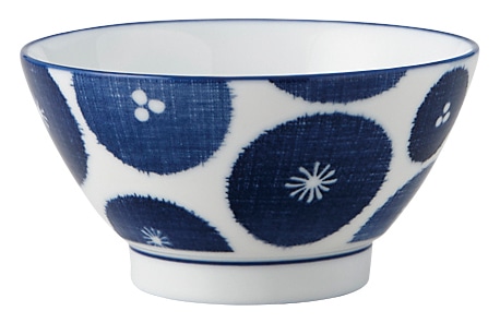 山万 古青藍　藍花　飯碗 1個（ご注文単位1個）【直送品】