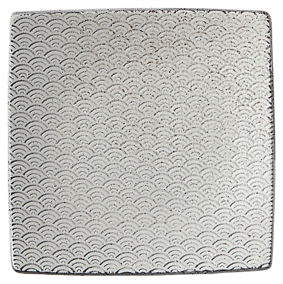 山万 古代粉引き　青海波　15.5cm正角皿 1個（ご注文単位1個）【直送品】