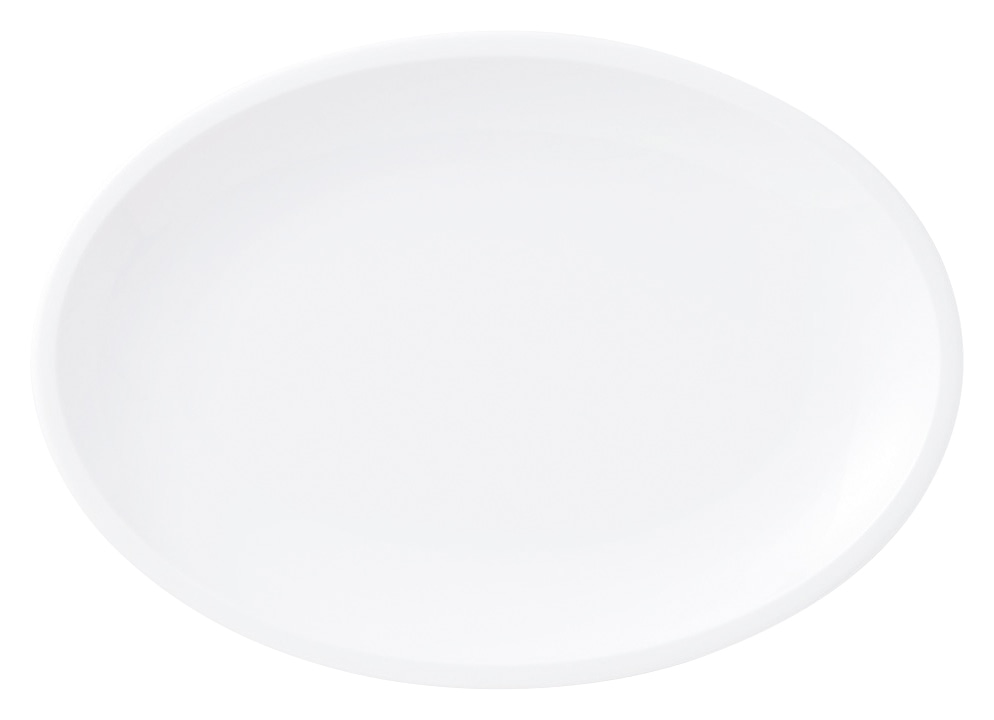 山万 コントルノ　ホワイト　27cmワイドプラター 1個（ご注文単位1個）【直送品】