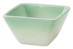 山万 ミニ角　グリーン　小鉢 1個（ご注文単位1個）【直送品】