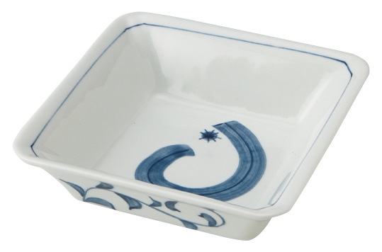 山万 流水　平角皿 1個（ご注文単位1個）【直送品】