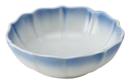 山万 八重　ブルー　丸鉢 1個（ご注文単位1個）【直送品】