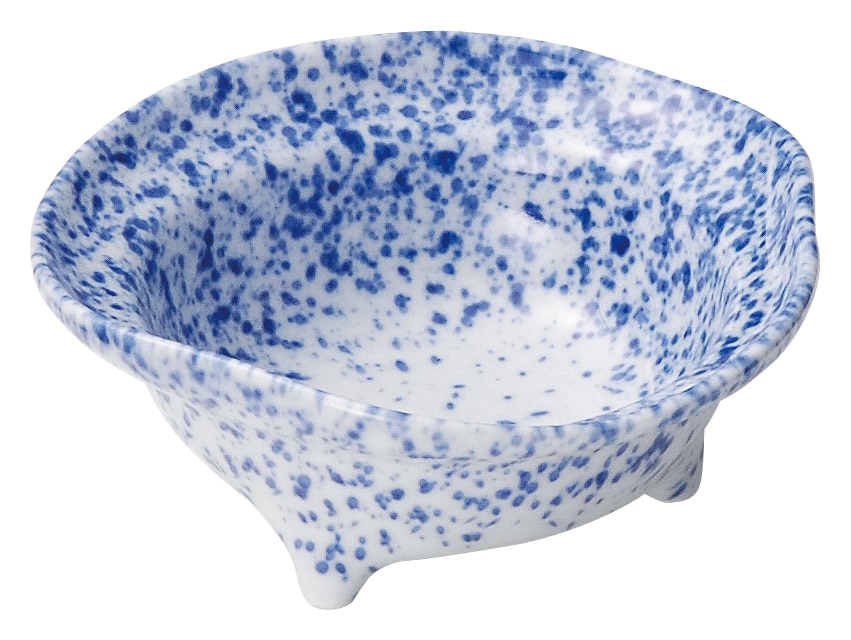山万 三つ足　青吹き　小鉢 1個（ご注文単位1個）【直送品】