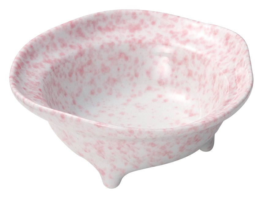 山万 三つ足　桃吹き　小鉢 1個（ご注文単位1個）【直送品】