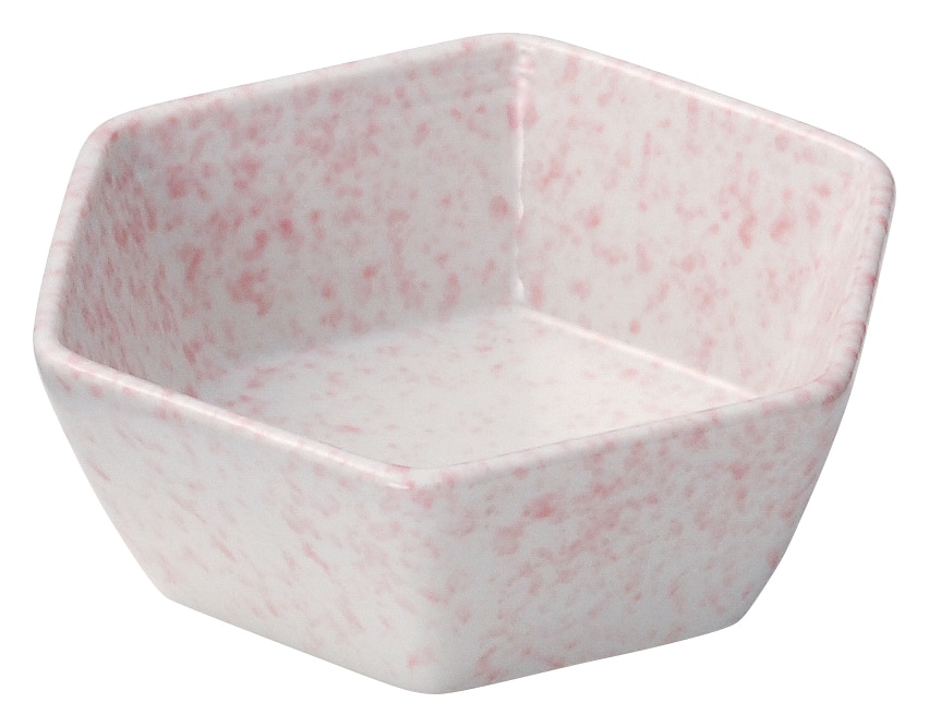 山万 六角　桃吹き　小鉢 1個（ご注文単位1個）【直送品】