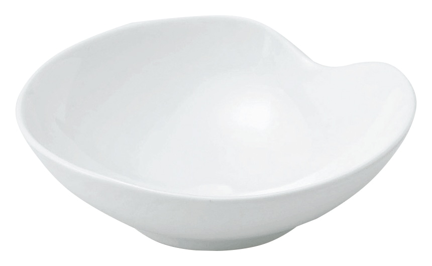 山万 白　11cmハート皿 1個（ご注文単位1個）【直送品】