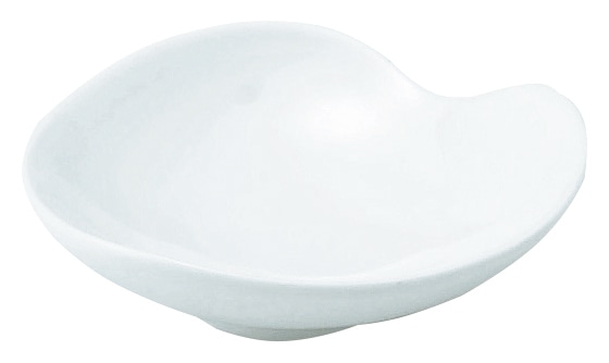 山万 白　7cmハート皿 1個（ご注文単位1個）【直送品】