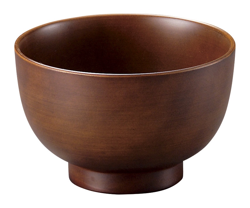 山万 錆茶　3.6丸型汁椀 1個（ご注文単位1個）【直送品】