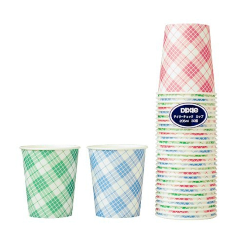 日本デキシー デイリーチェックカップ30P 1束(ご注文単位1束)【直送品】