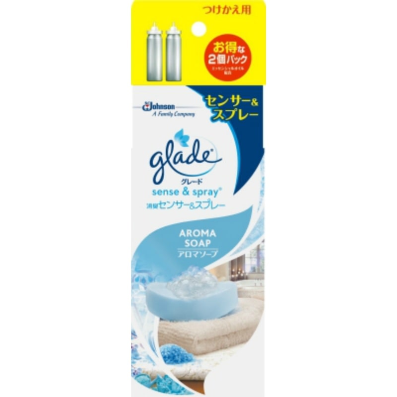 ジョンソン　グレード　消臭センサー＆スプレー　アロマソープ　つけかえ用2個入 1パック（ご注文単位1パック）【直送品】