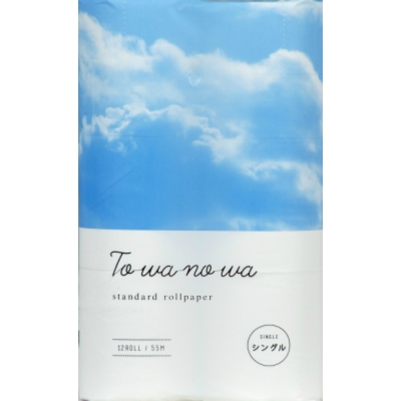西日本衛材　TOWANOWA　12Rシングル　107MM＊55M （ご注文単位8個）【直送品】