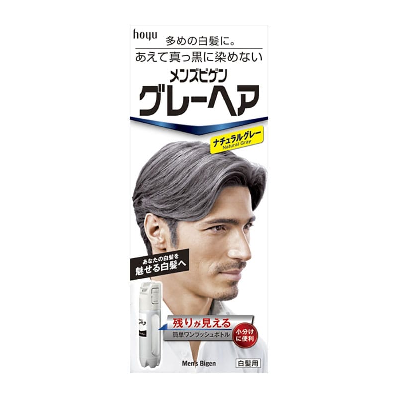ホーユー メンズビゲン グレーヘア ナチュラルグレー 80G 1個(ご注文単位1個)【直送品】