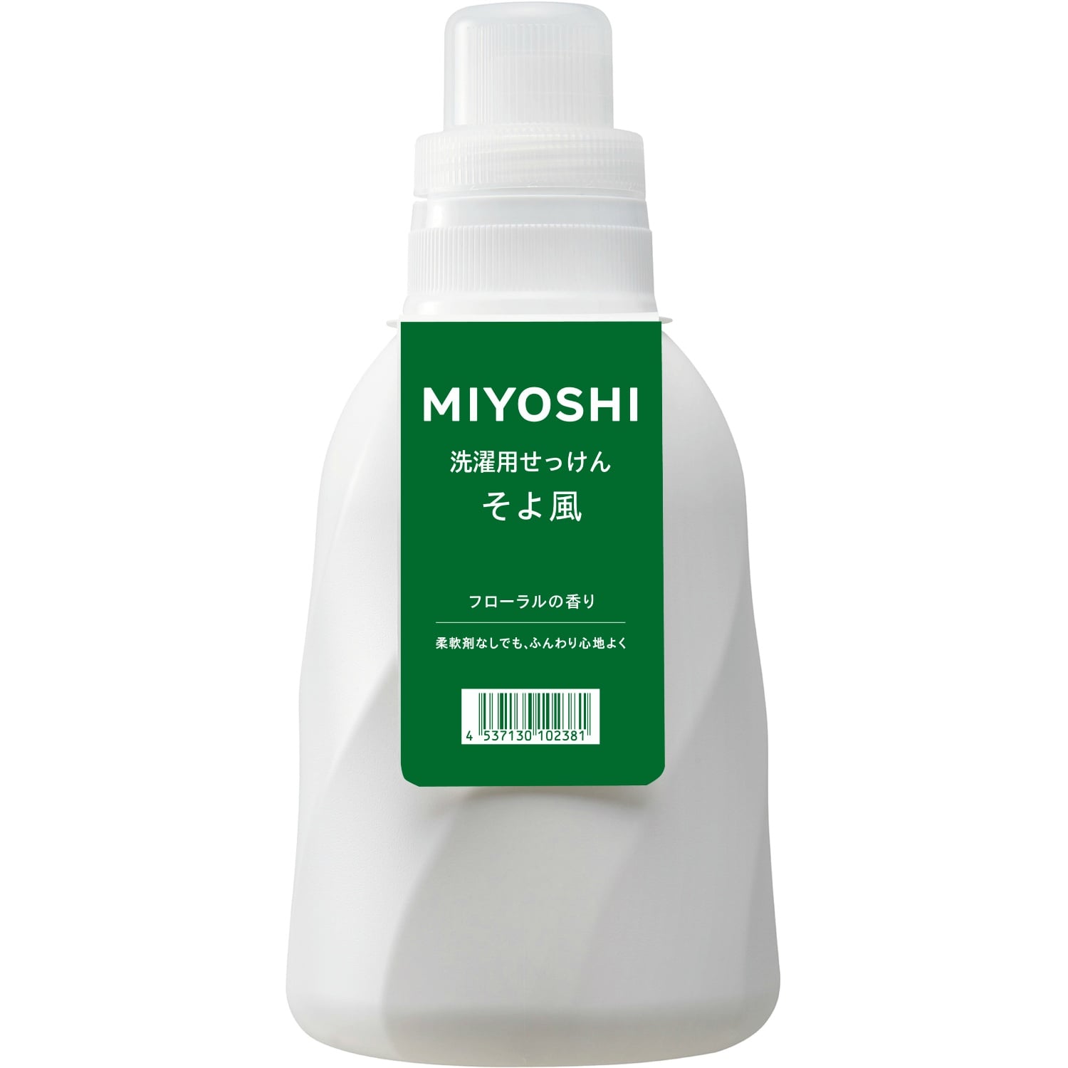 ミヨシ石鹸 そよ風液体せっけんボトル 1100ML 1個(ご注文単位1個)【直送品】