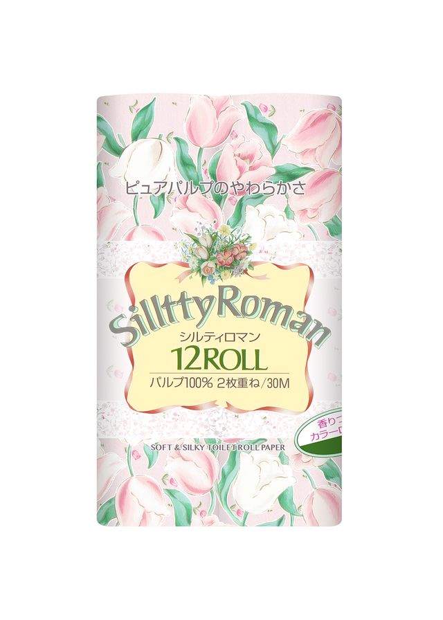 王子ネピア　シルティロマン　トイレットペーパー　12ロール　ダブル 1パック（ご注文単位8パック）【直送品】
