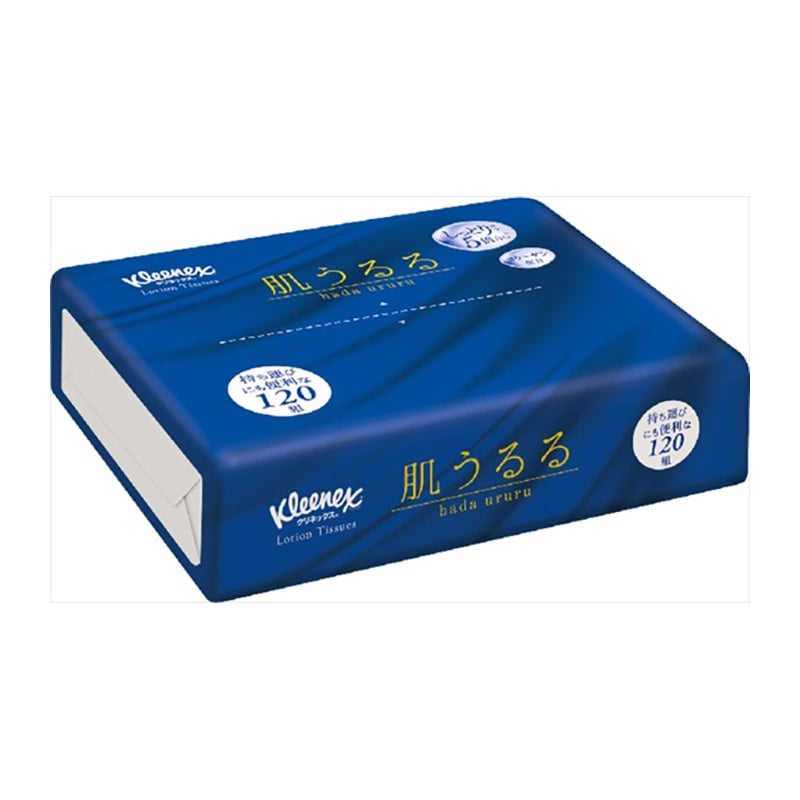 日本製紙クレシア クリネックスティシューローション 肌うるる ソフトパック 120組 1個 (ご注文単位1個)【直送品】
