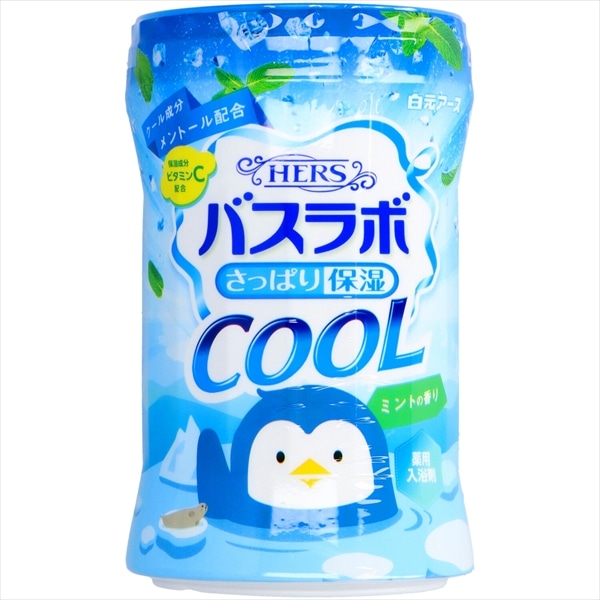 白元アース　HERS　バスラボ　ボトル　クール　ミントの香り　500G 1個（ご注文単位1個）【直送品】