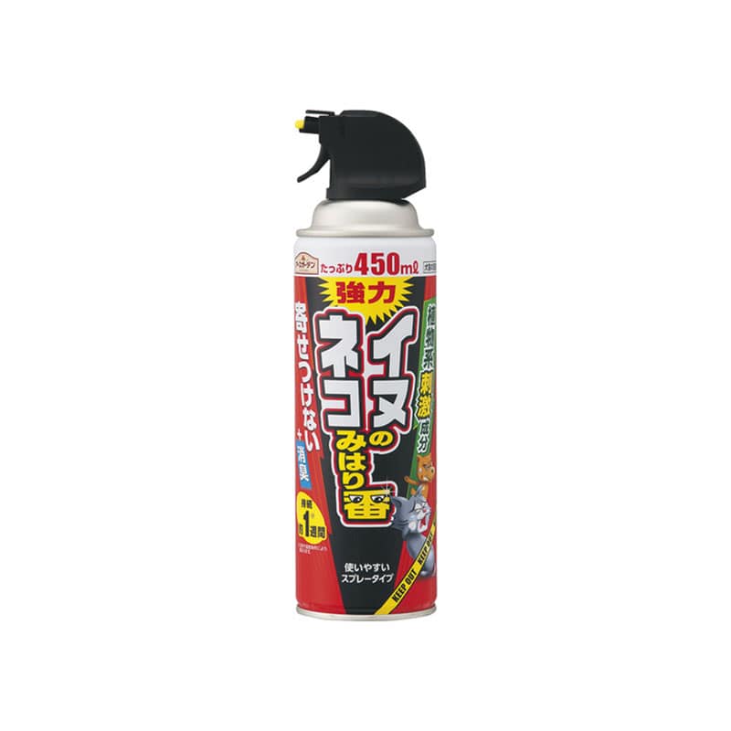 アース製薬 イヌ・ネコのみはり番スプレー 450ml 1個（ご注文単位1個）【直送品】
