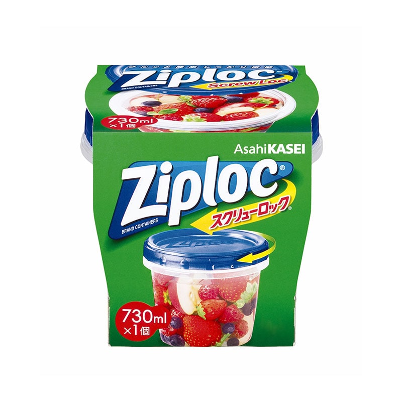 旭化成ホームプロダクツ ジップロック スクリューロック 730ml 1個（ご注文単位1個）【直送品】