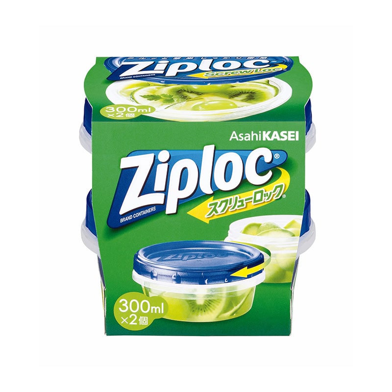 旭化成ホームプロダクツ ジップロック スクリューロック 300ml 2個 1個（ご注文単位1個）【直送品】