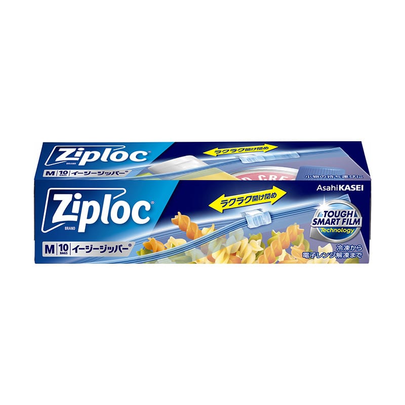 旭化成ホームプロダクツ ジップロック イージージッパー M 10枚/個(ご注文単位1個)【直送品】