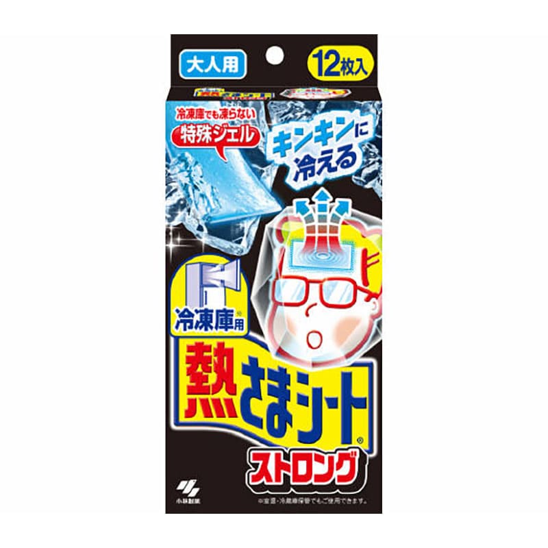 小林製薬 冷凍庫用 熱さまシートストロング 大人用 12枚/個（ご注文単位1個）【直送品】