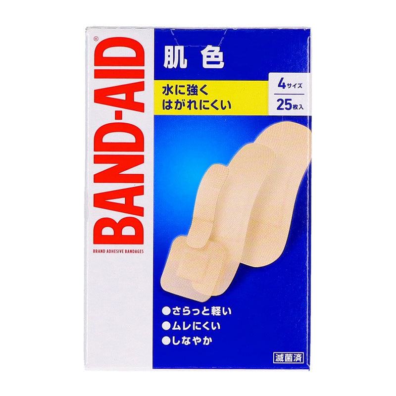 中央物産 バンドエイド 肌色 4サイズ 25枚/個（ご注文単位1個）【直送品】