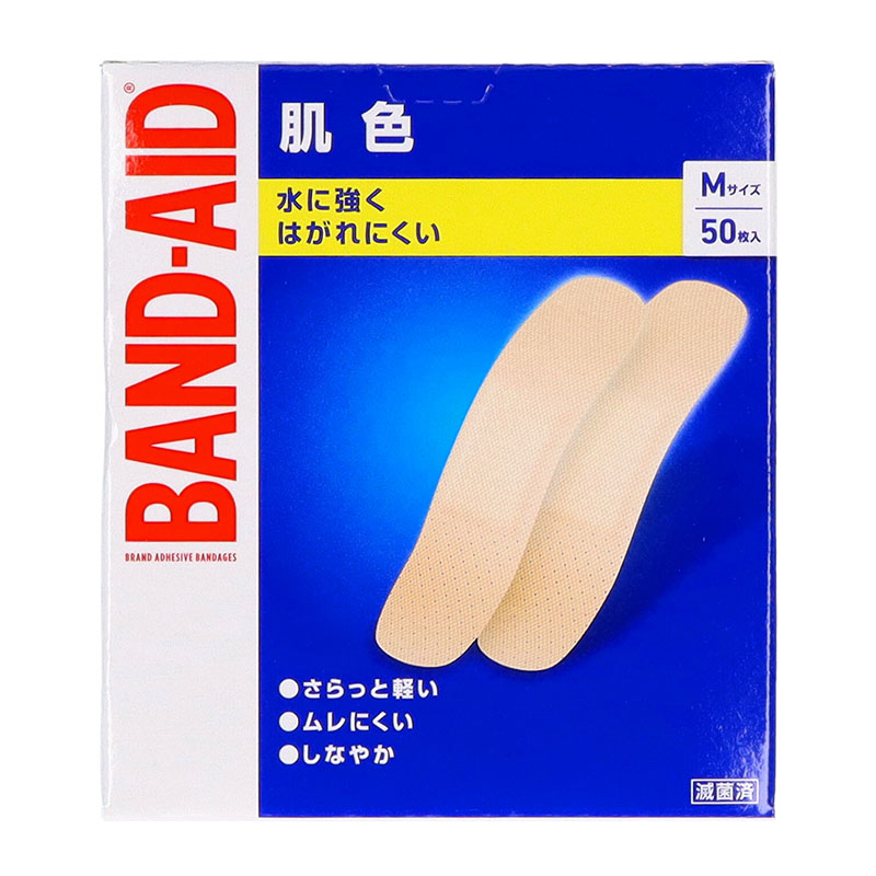 中央物産 バンドエイド 肌色 Mサイズ 50枚/個（ご注文単位1個）【直送品】