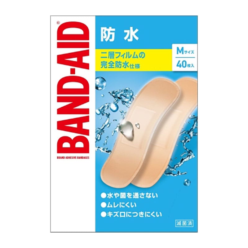 中央物産 バンドエイド 防水 Mサイズ 40枚/個（ご注文単位1個）【直送品】