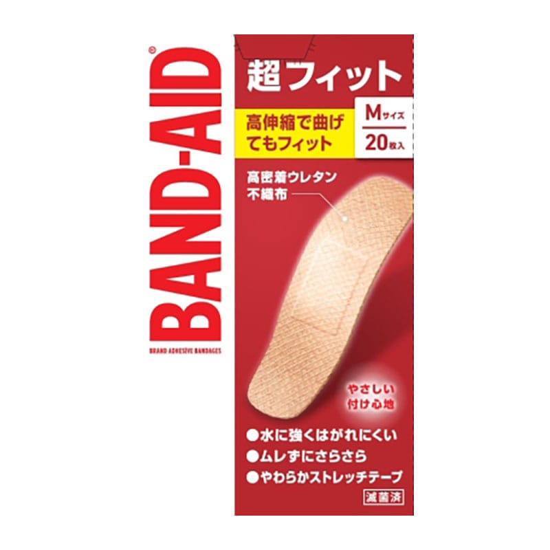 中央物産 バンドエイド 超フィット Mサイズ 20枚/個（ご注文単位1個）【直送品】