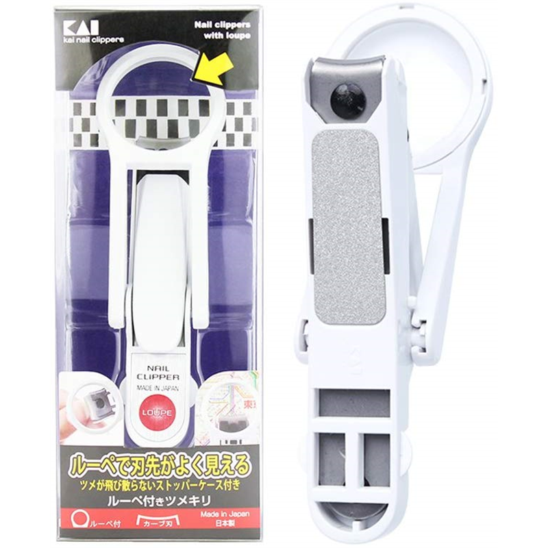 貝印 KE0301 DF ルーペ付きツメキリ 1個（ご注文単位6個）【直送品】