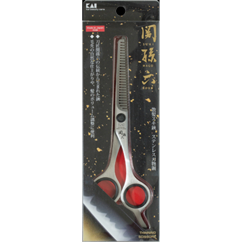 貝印 HC3519 関孫六 スキハサミ(ALLステンレス) 1個(ご注文単位6個)【直送品】