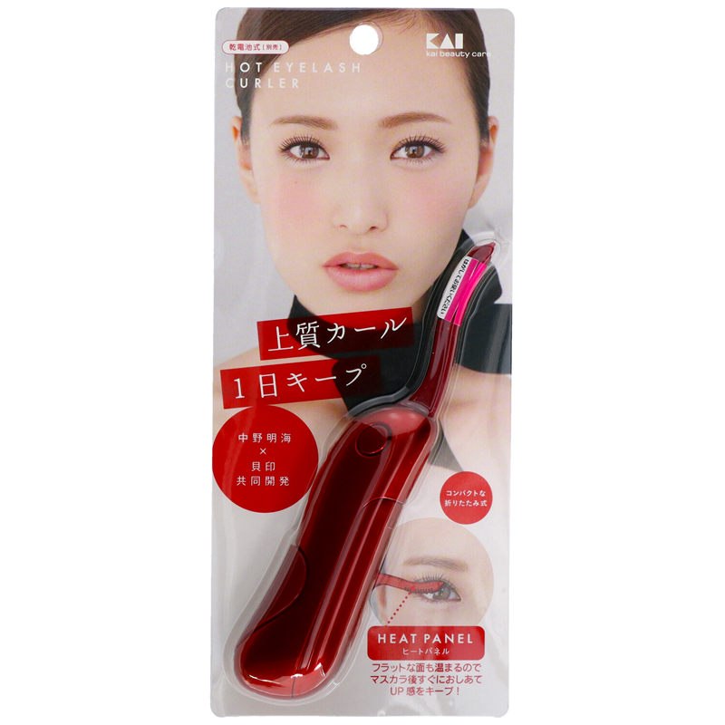 貝印 KQ0342 ホットアイラッシュカーラー グラマラスレッド KQ0342 1個（ご注文単位6個）【直送品】