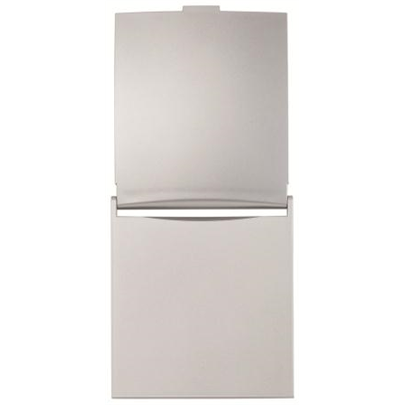 貝印 KX0755 約5倍拡大鏡付コンパクトミラー シルバー 1個（ご注文単位12個）【直送品】