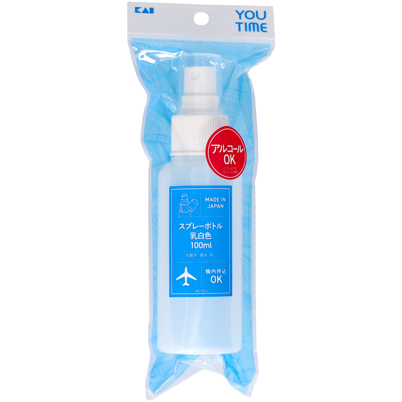 貝印 KC1314 スプレーボトル乳白色100ml 1本（ご注文単位12本）【直送品】