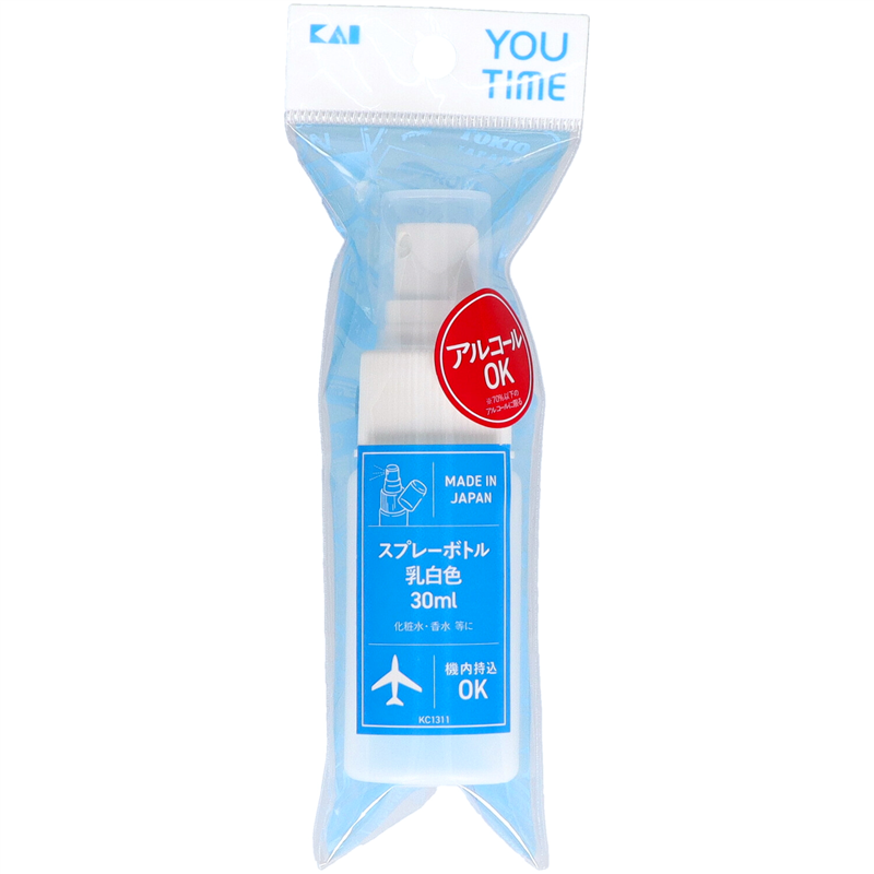 貝印 KC1311 YOUTIMEスプレーボトル乳白色30ml 1個（ご注文単位12個）【直送品】