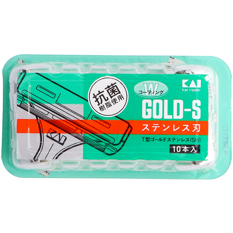 貝印 T型ゴールドステン10本 TGS-10B 1袋（ご注文単位20袋）【直送品】