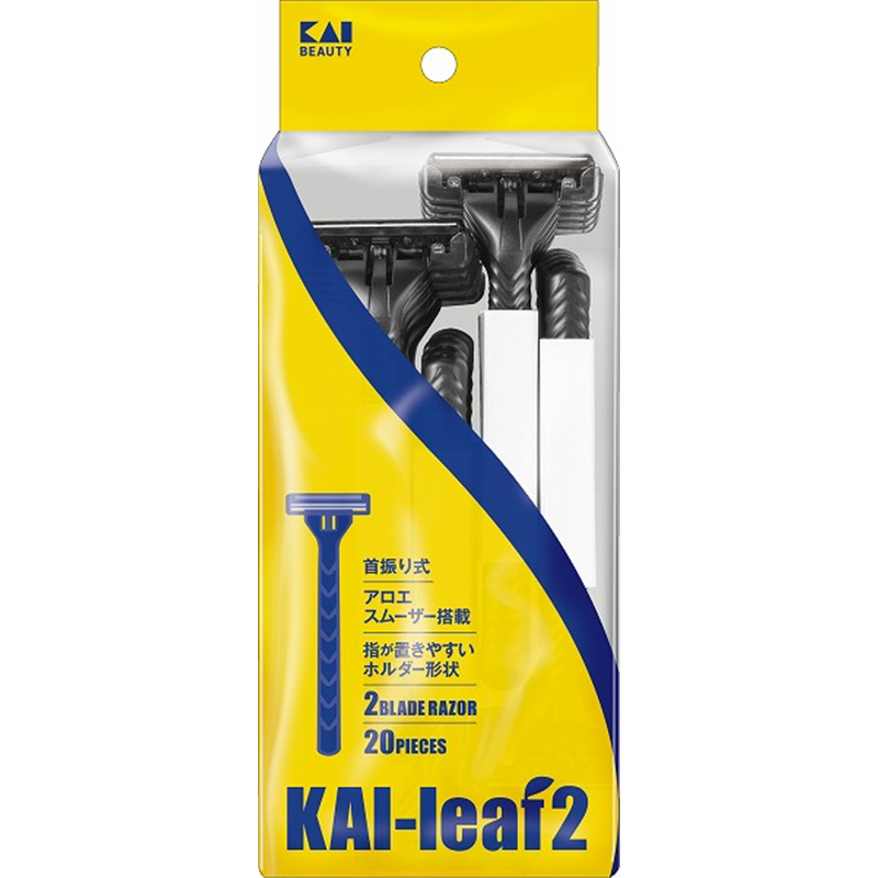 貝印 GA0123 KAI LEAF2 20本入 1袋(ご注文単位10袋)【直送品】