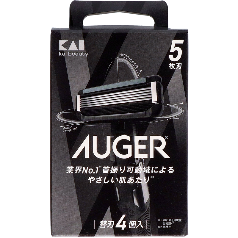 貝印 GA0089 AUGER替刃4個入 1袋（ご注文単位6袋）【直送品】