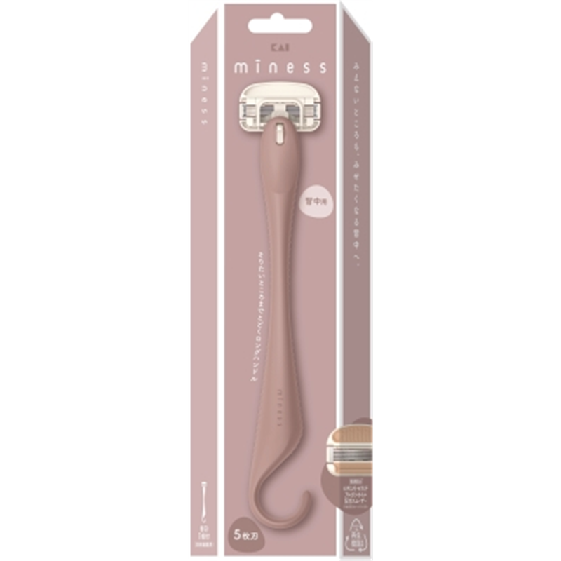 貝印 GA0132 miness 背中用カミソリ 1本（ご注文単位6本）【直送品】