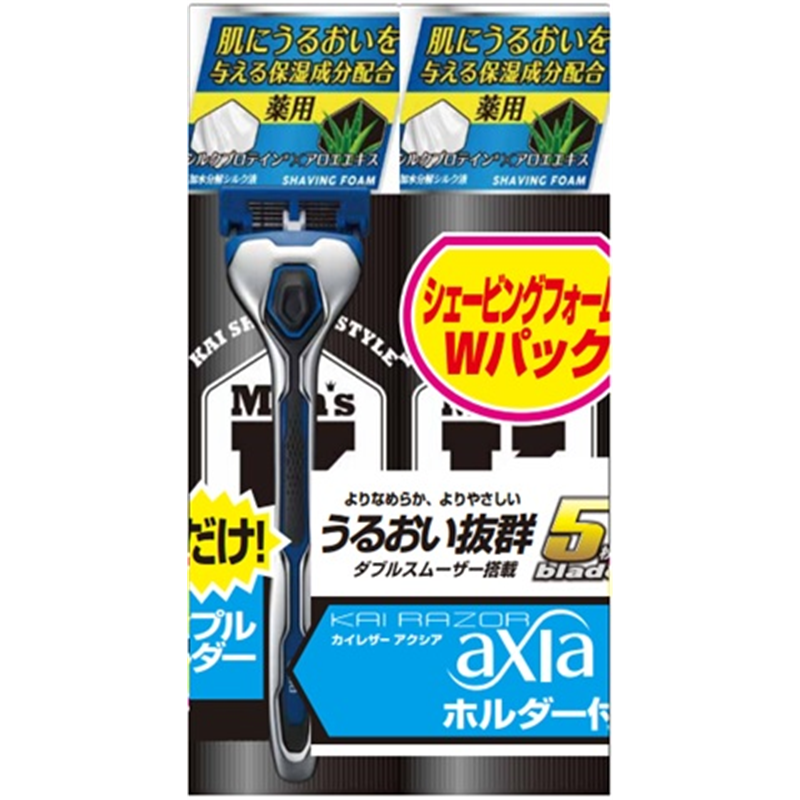 貝印 GA0052 YKSF-220W1 Men'sK薬用フォームW axia付 2個/袋（ご注文単位3袋）【直送品】