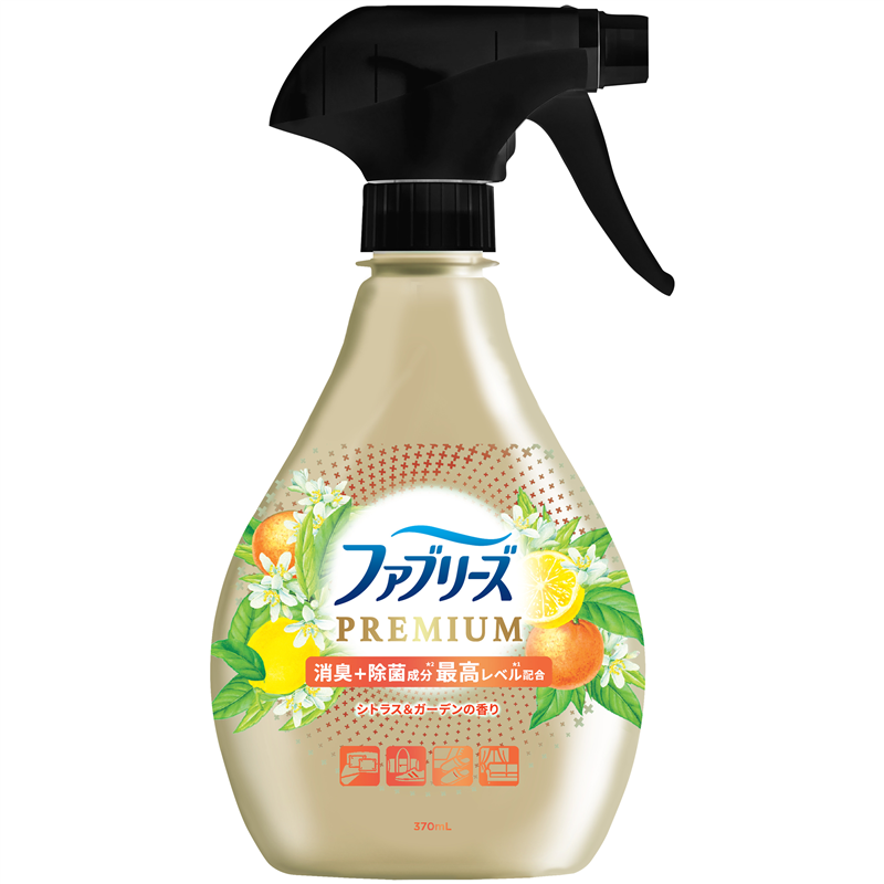 Ｐ＆Ｇジャパン合同会社 ファブリーズW除菌+消臭プレミアムシトラス&ガーデンの香り本体 370mL 1パック（ご注文単位1パック）【直送品】