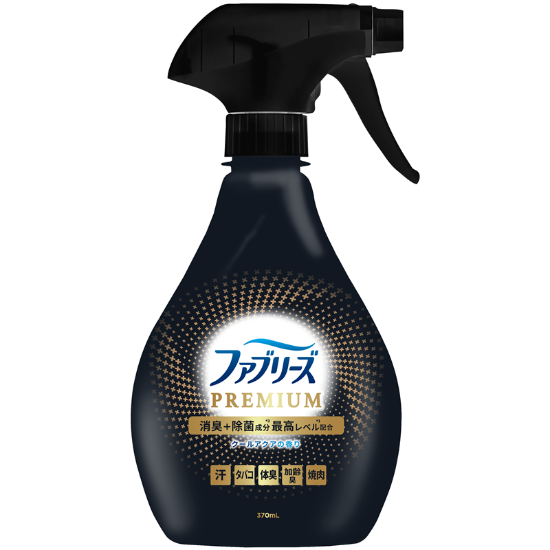 P&Gジャパン合同会社 ファブリーズW除菌+消臭プレミアムメンクールアクアの香り本体 370mL 1パック(ご注文単位1パック)【直送品】