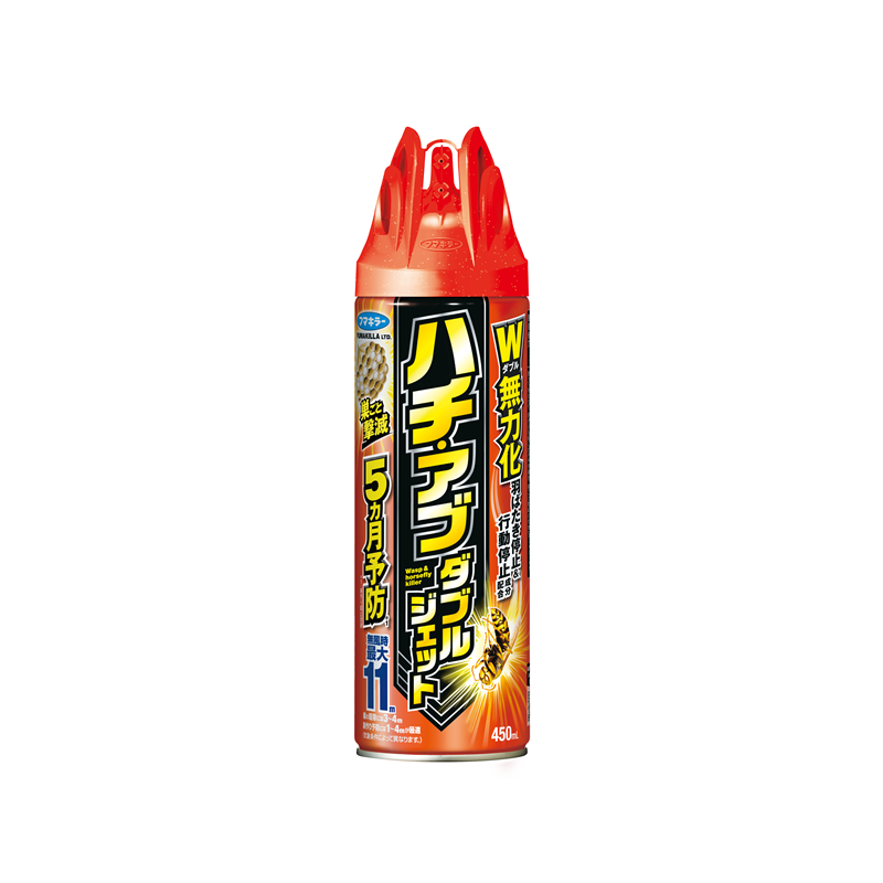 フマキラー ハチ・アブダブルジェット 450mL 1パック（ご注文単位1パック）【直送品】