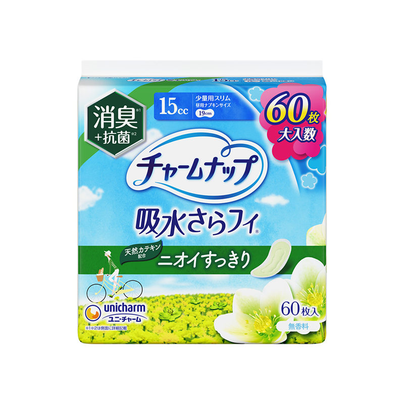 ユニ・チャーム チャームナップ吸水さらフィ少量用消臭60枚 60枚 1パック（ご注文単位1パック）【直送品】