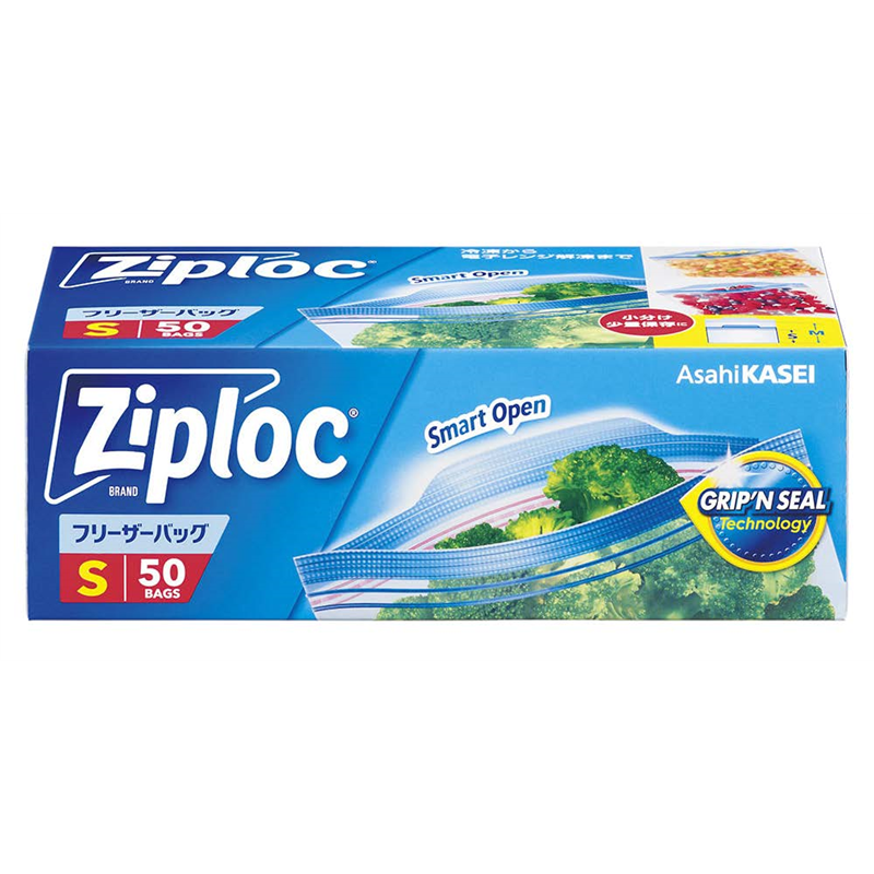旭化成ホームプロダクツ ジップロック フリーザーバッグ S 50枚 1パック（ご注文単位1パック）【直送品】