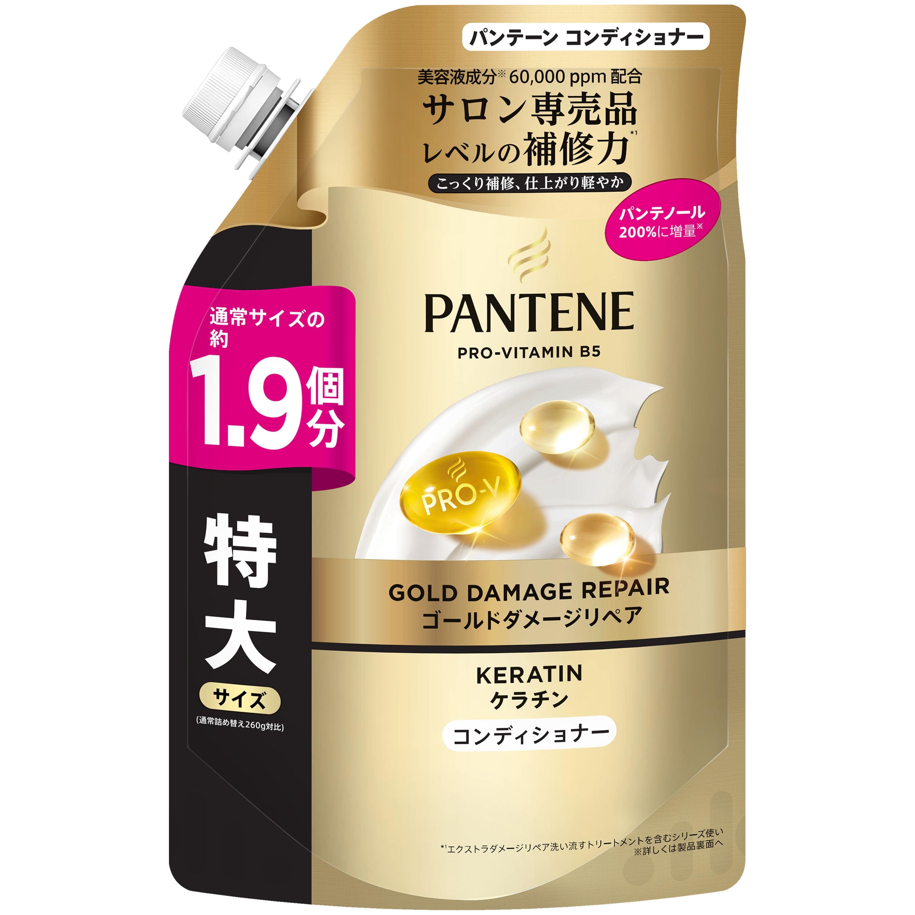Ｐ＆Ｇジャパン パンテーンゴールドダメージリペアコンディショナーつめかえ特大サイズ 500G/パック（ご注文単位1パック）【直送品】