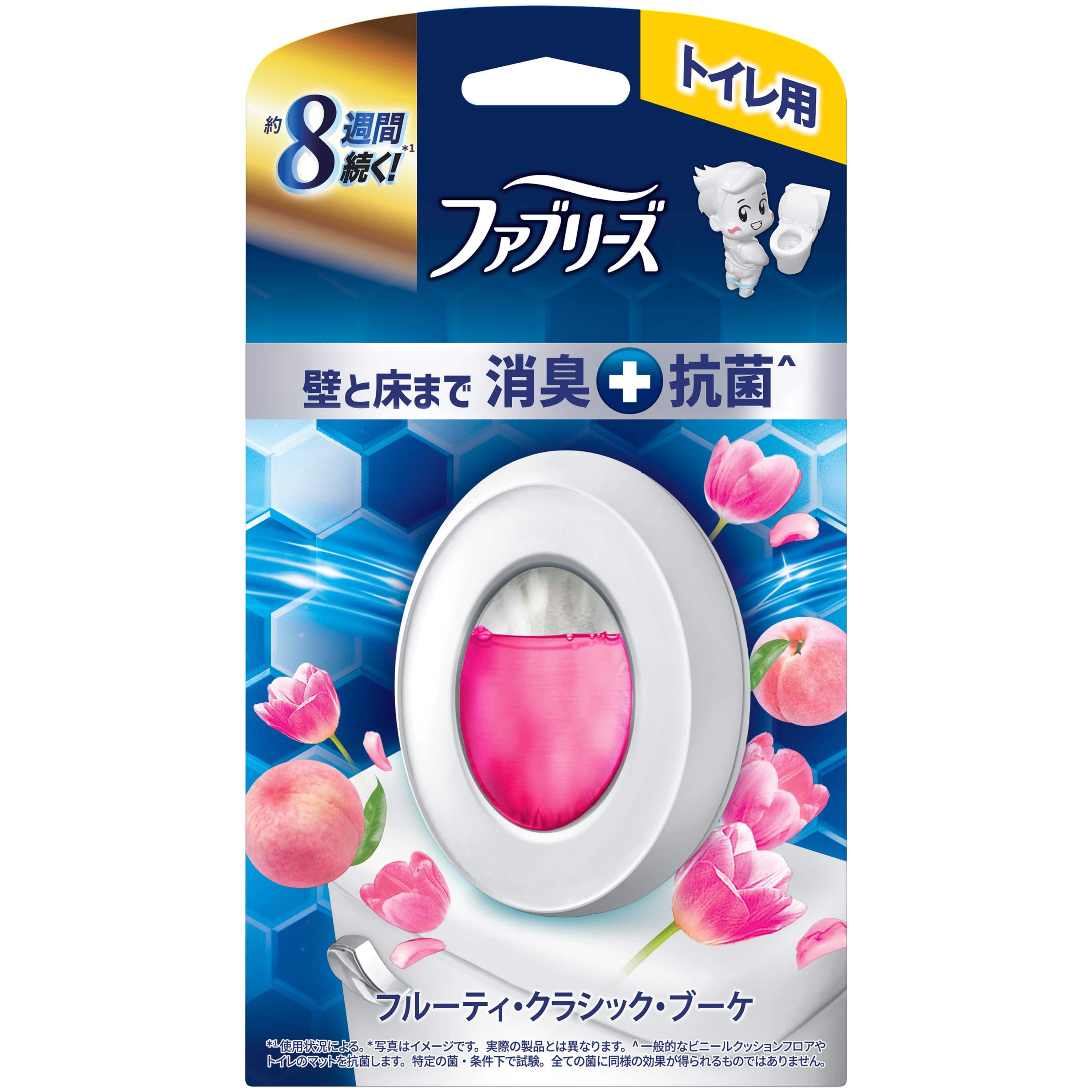 Ｐ＆Ｇジャパン ファブリーズトイレ用消臭剤プレミアムシリーズ+抗菌フルーティークラシックブーケ 6mL/パック（ご注文単位1パック）【直送品】