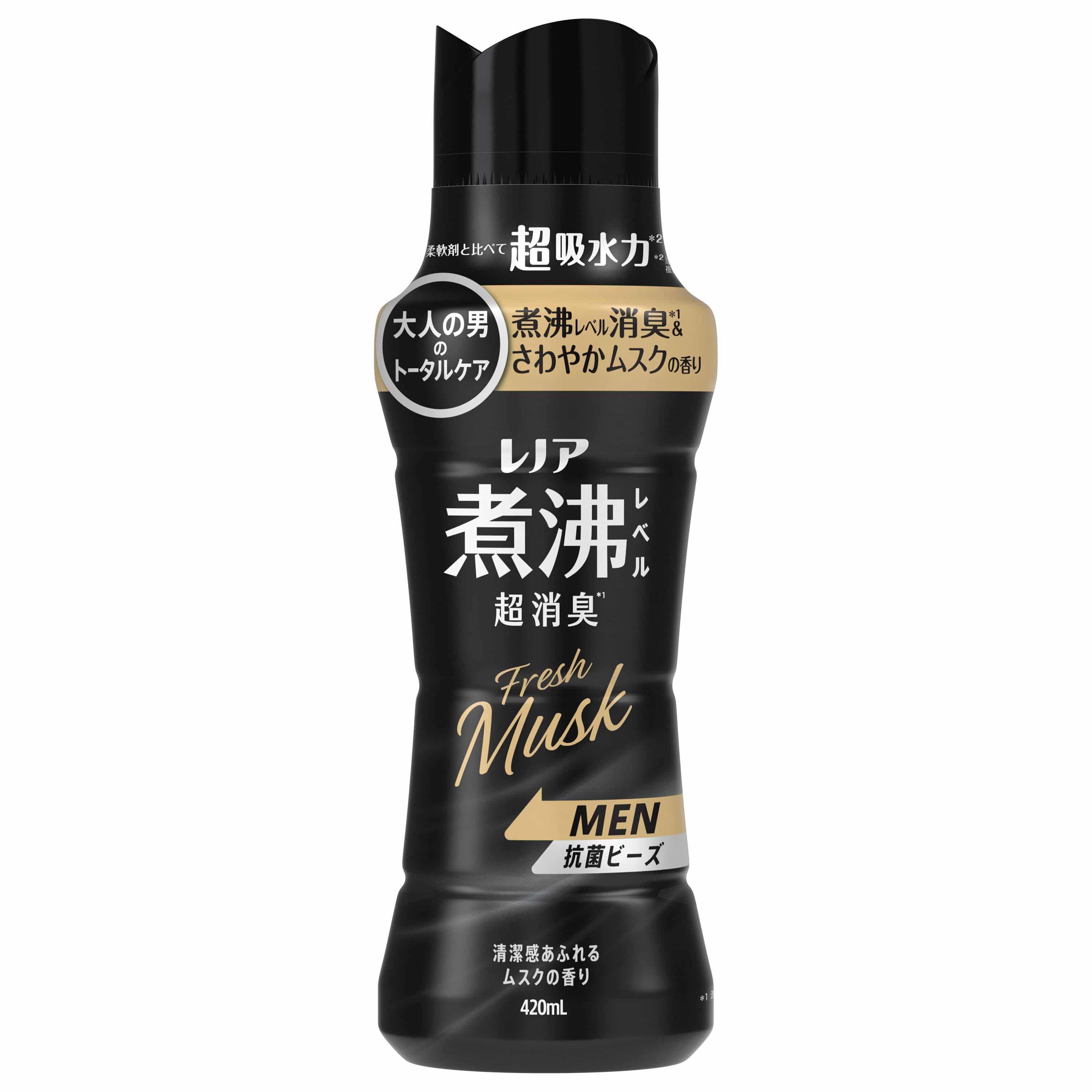 Ｐ＆Ｇジャパン レノア煮沸レベル消臭抗菌ビーズMEN清潔感あふれるムスクの香り本体 420mL/パック（ご注文単位1パック）【直送品】