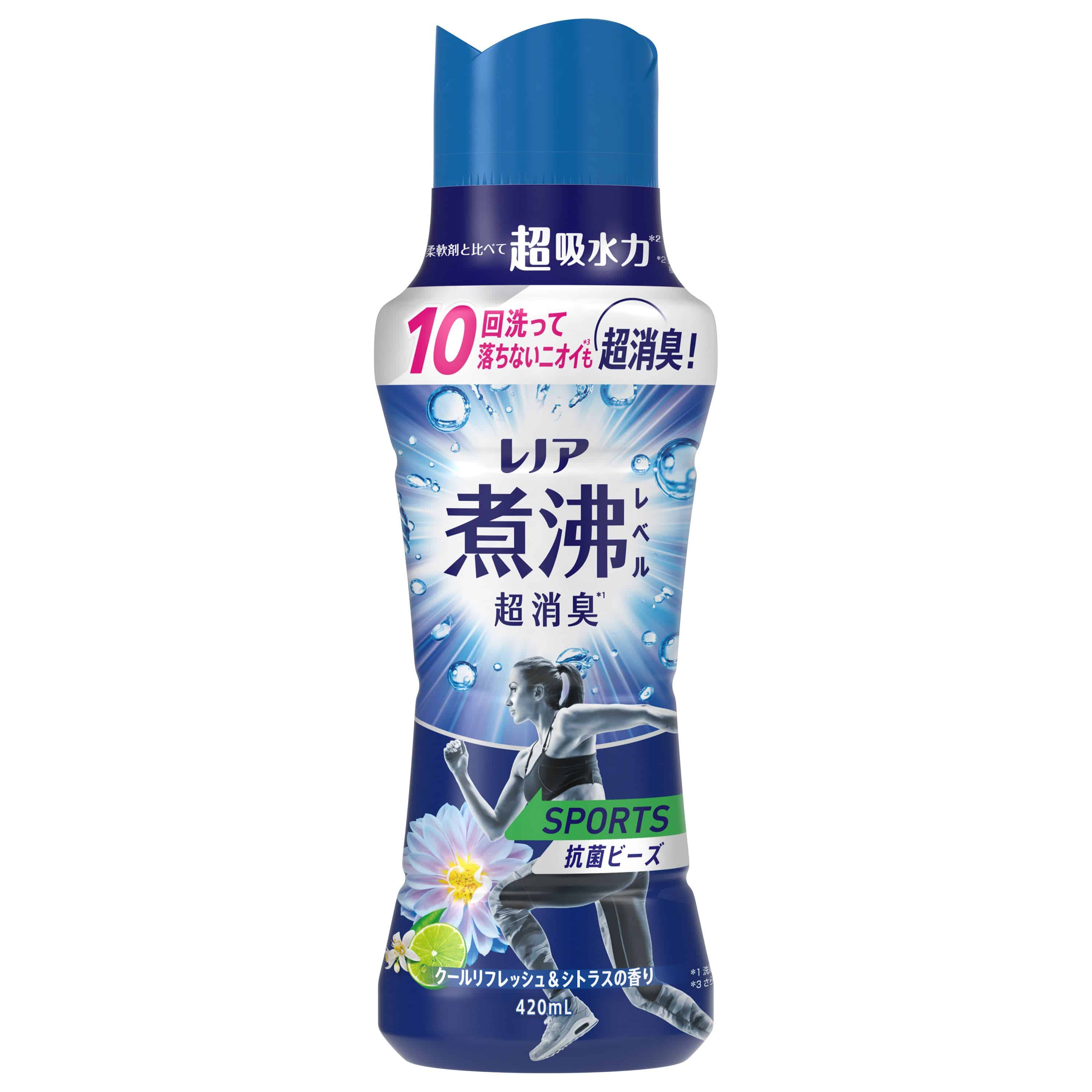 Ｐ＆Ｇジャパン レノア煮沸レベル消臭抗菌ビーズスポーツクールリフレッシュ&シトラスの香り本体 420mL/パック（ご注文単位1パック）【直送品】